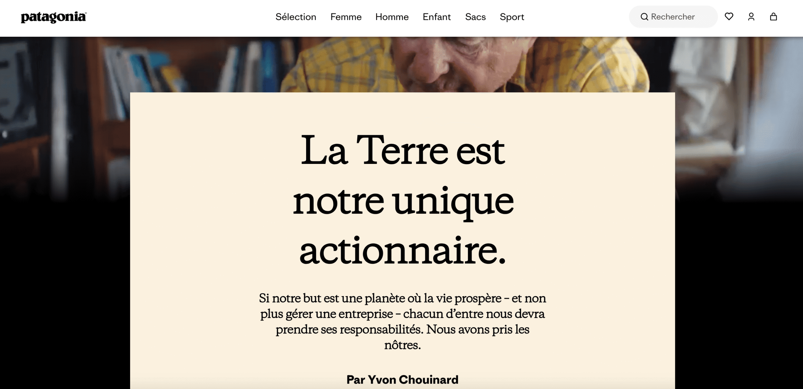 Manifeste de marque Patagonia