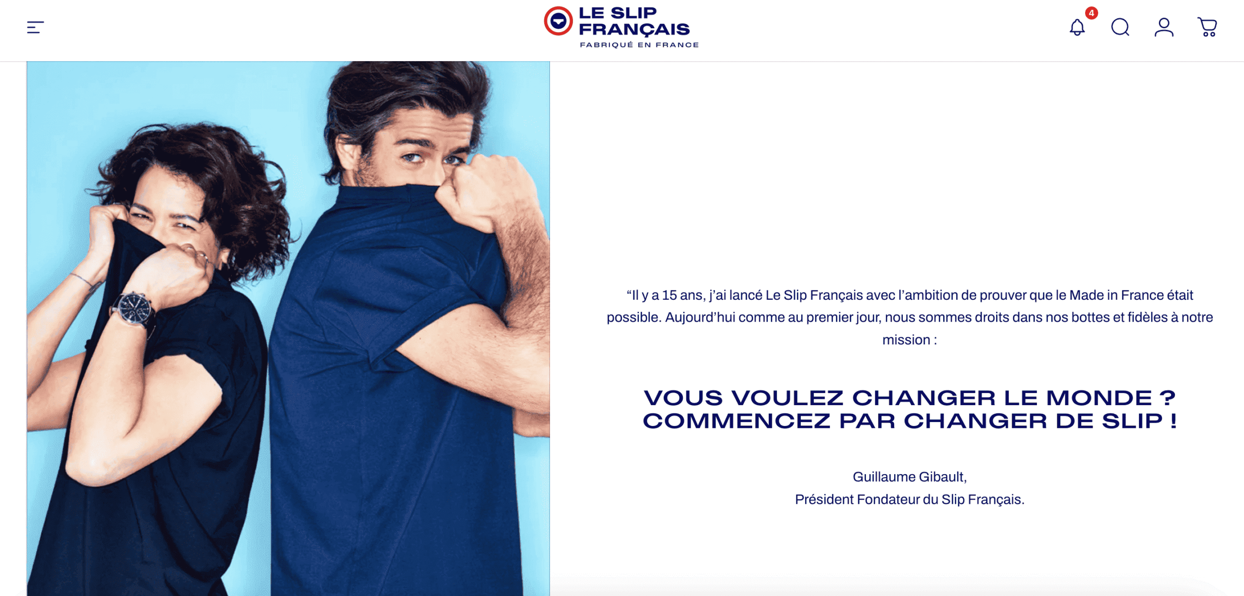 Manifeste de marque Le Slip Français
