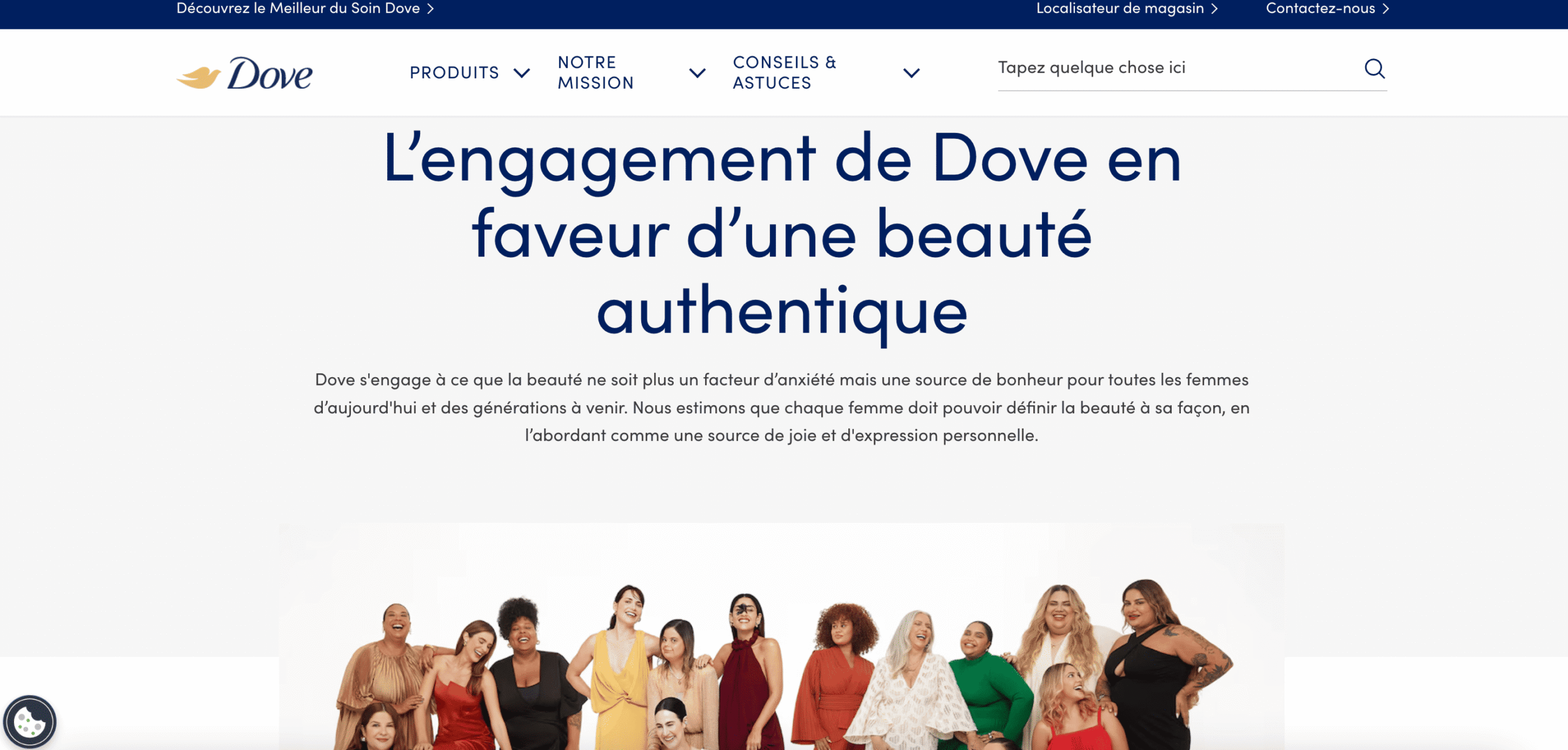 Manifeste de marque Dove