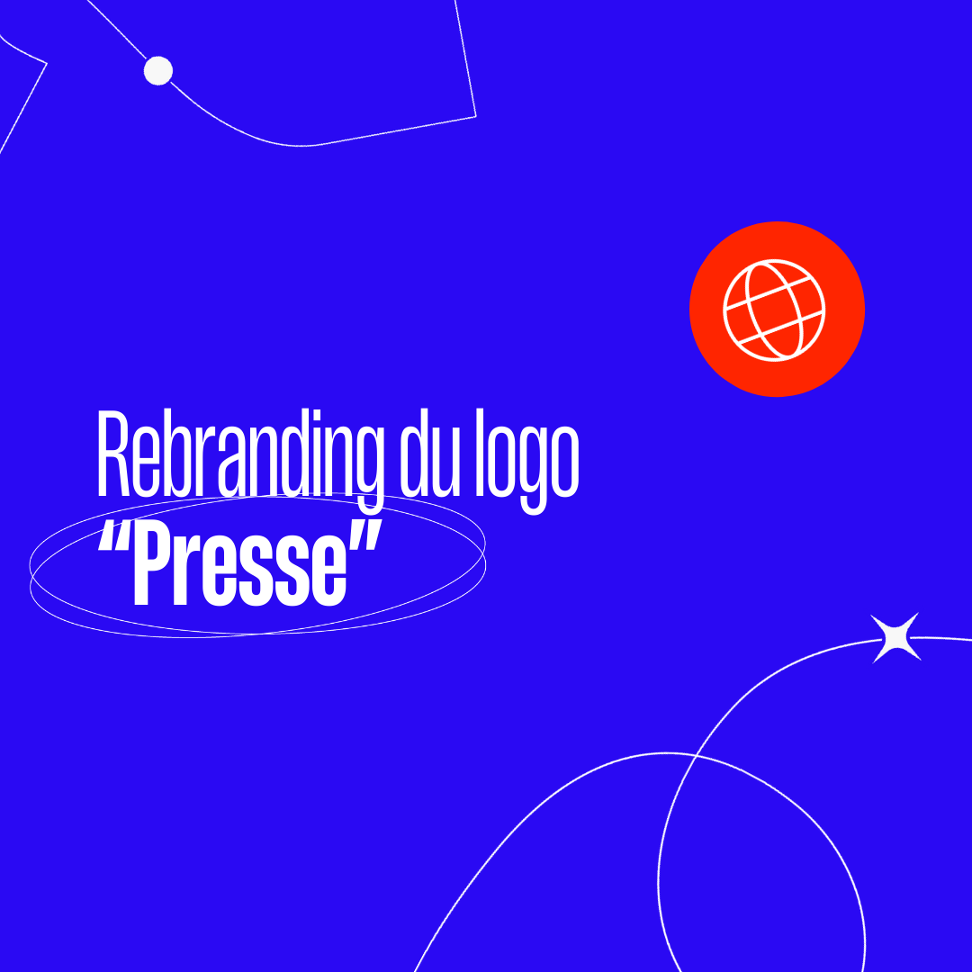 Rebranding du logo Presse - blog vingtdeux agence digitale et creative