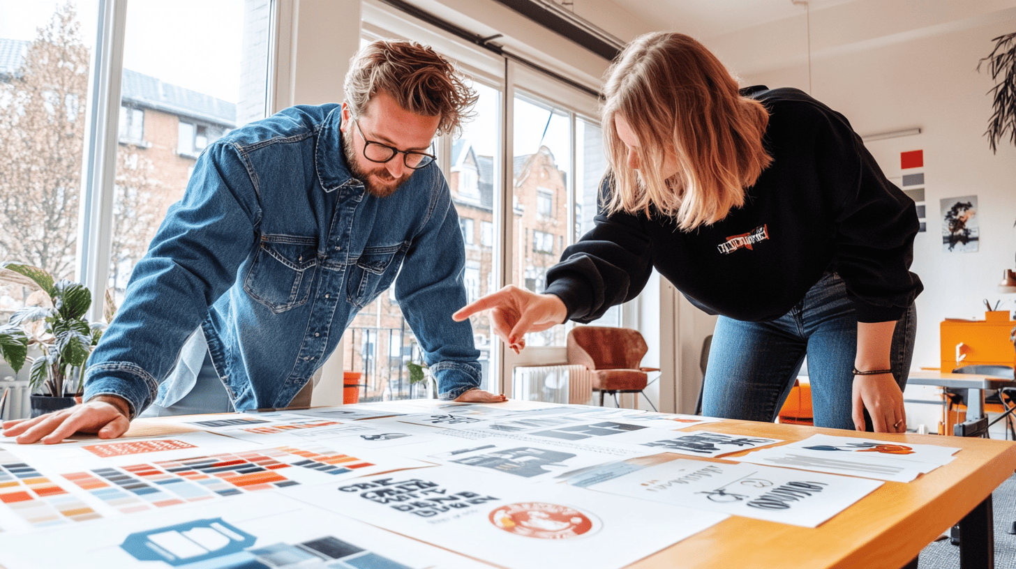 Agence créative qui travaille sur l'identité visuelle d'une marque