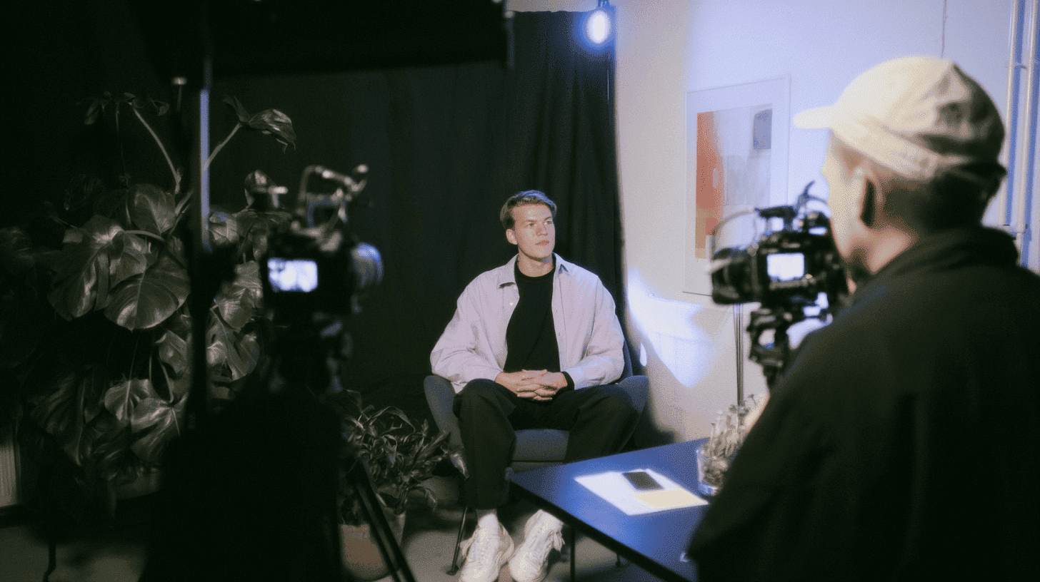 Tournage vidéo corporate en studio - brief vidéo entreprise